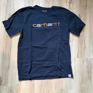 Carhartt Navy Relaxed Fit Logo Tee